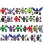 24pcs Captain America Hulk Red Hulk Minifigures Lego Compatible The Avengers Sets
