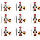 9pcs Roman Knight Minifigures Lego Compatible Medieval Knight Sets