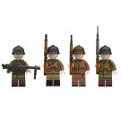 French machine gun infantry Minifigures Lego Compatible WW2 soldier Set