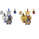 Golden Armor Luffy and Silvery Armor Luffy Minifigures Lego Compatible One Piece Set