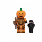 Pumpkinhead Minifigures Lego Compatible Halloween Minifigure