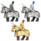 Gothic armor Knights‌ War-Horse Minifigures Lego Compatible Medieval Knight Set