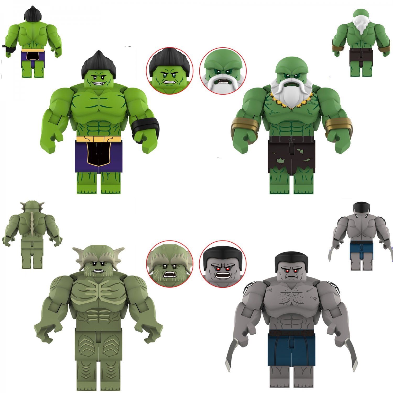 Maestro Amadeus Cho Weapon H Abomination Minifigures Lego Compatible Hulk movie Sets