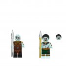 Zombie Namor and Zombie Okoye Minifigures Lego Compatible Zombie Avengers Set