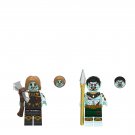 Zombie Thor and Zombie Namor Minifigures Lego Compatible Zombie Avengers Set