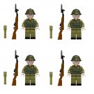 4pcs Vietnam Infantry Minifigures Lego Compatible Vietnam war Sets