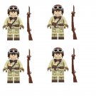 Japan Army Tank Regiment Minifigures Lego Compatible WW2 Tank war Set