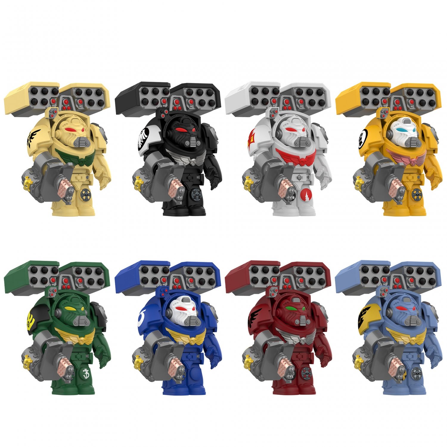 Salamanders Ultramarines Blood Angles Space Wolves Minifigures Lego Compatible Imperial Fists Set