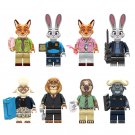 Nick Judy Dawn Bellwether Flash Chief Bogo Minifigures Lego Compatible Comic Movie Sets