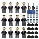 12pcs Captain Co-pilot Minifigures Lego Compatible Airliner Sets