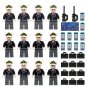 12pcs Captain Co-pilot Minifigures Lego Compatible Airliner Sets