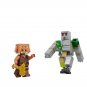 Iron Golem and Piglin Minifigures Lego Compatible Minecraft Set