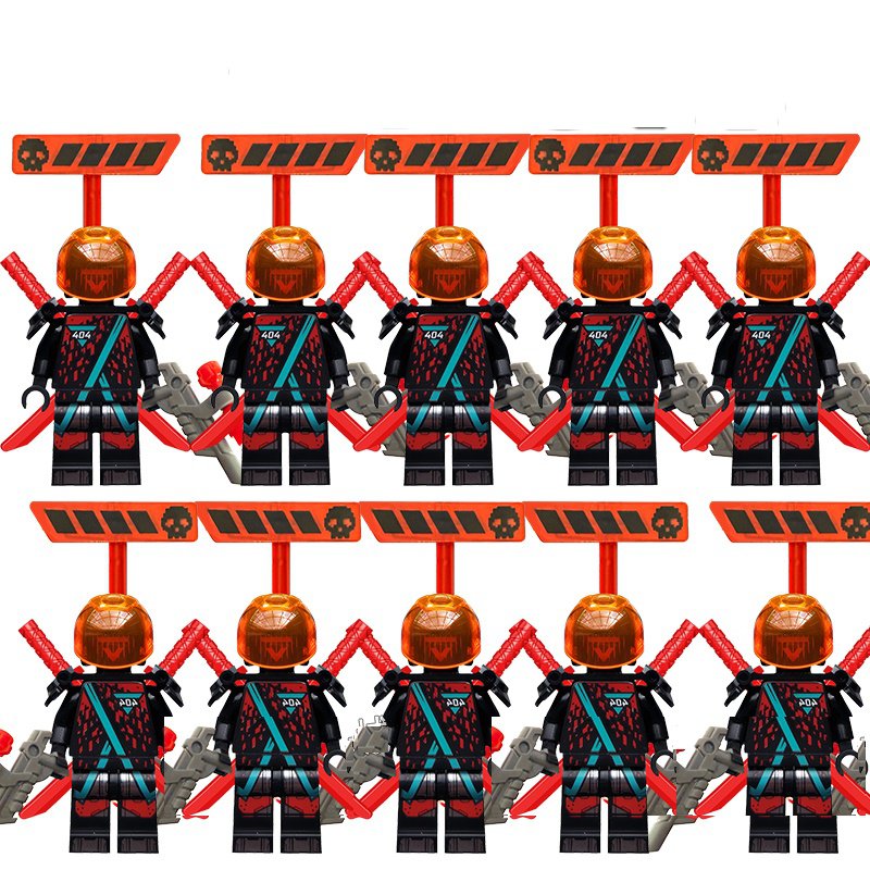 10pcs Digital Army Minifigures Lego Compatible Ninjago&acirc;�� Sets