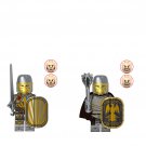 Cathedral Knight vs Territory Knight Minifigures Lego Compatible Medieval Knight Sets