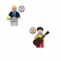 Creed Bratton and Andy Bernard Minifigures Lego Compatible The Office Sets