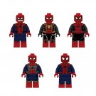 5pcs New Spider-Man Minifigures Lego Compatible The Avengers Sets