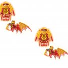 4pcs Golden Divine Dragon Kai Minifigures Lego Compatible Ninjago Sets