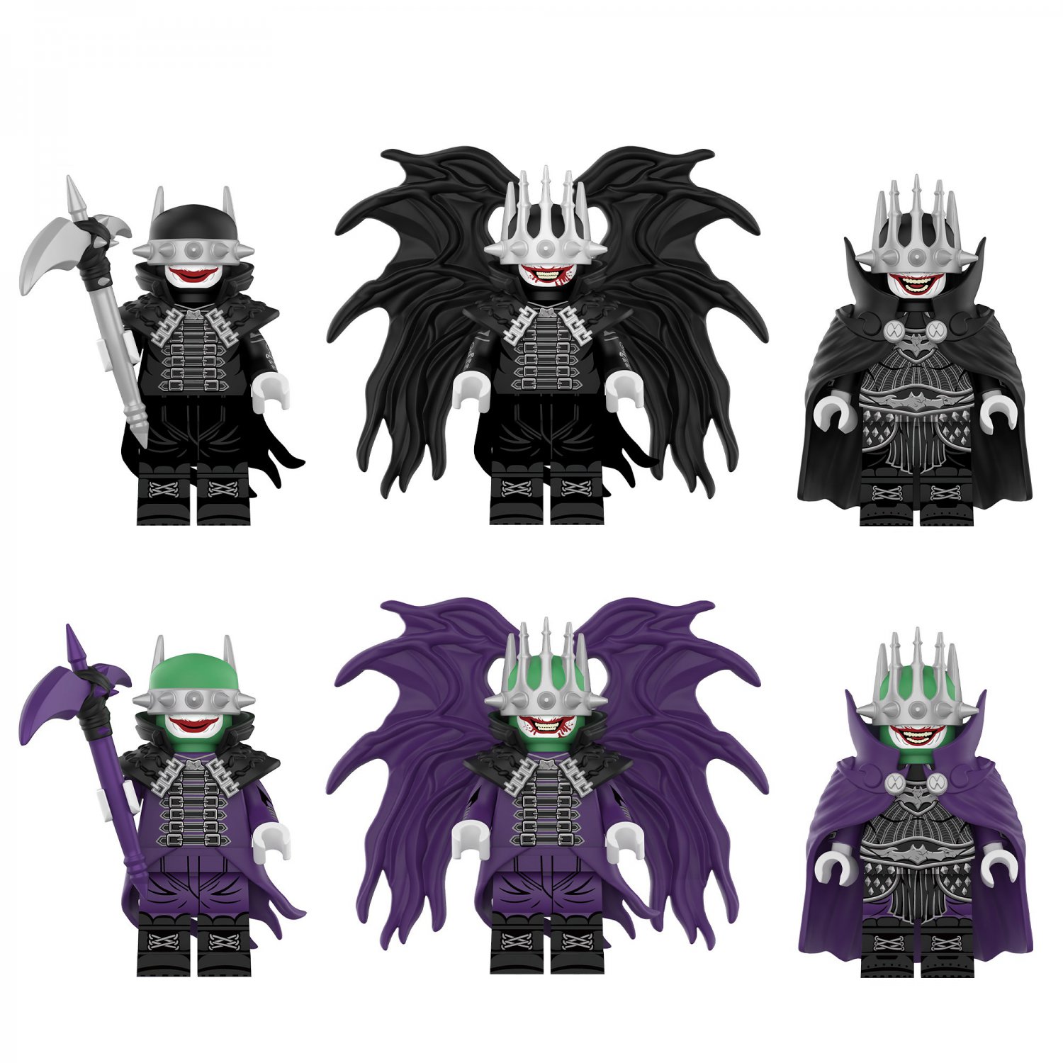 6pcs The Batman Who Laughs Minifigures Lego Compatible Batman movie Sets