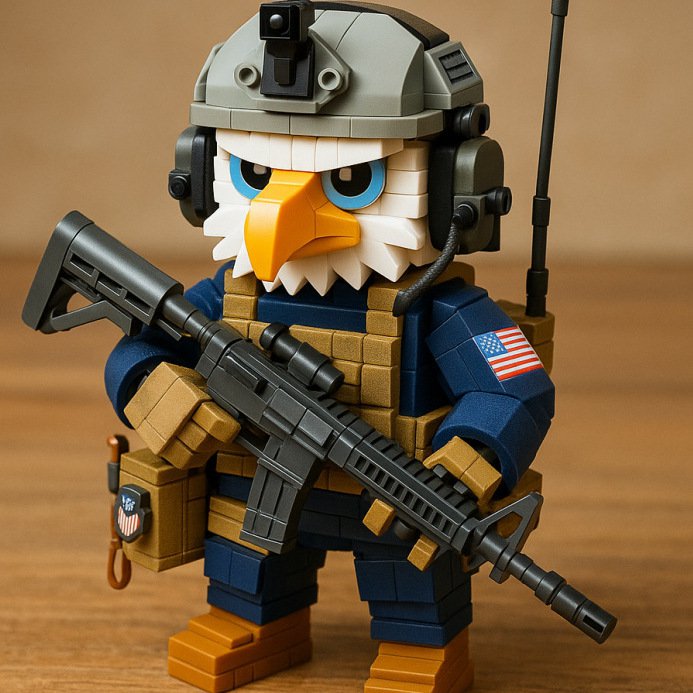 America Eagle SEAL Minifigures Lego Compatible Special Force Sets