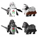 2pcs Skull Knight War Horse Minifigures Lego Compatible Berserk Sets