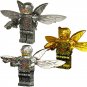 3pcs Gold and Silver Parademons Minifigures Lego Compatible Justice League movie Sets