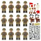 12pcs Soviet Assault Team Minifigures Lego Compatible WW2 Military Sets