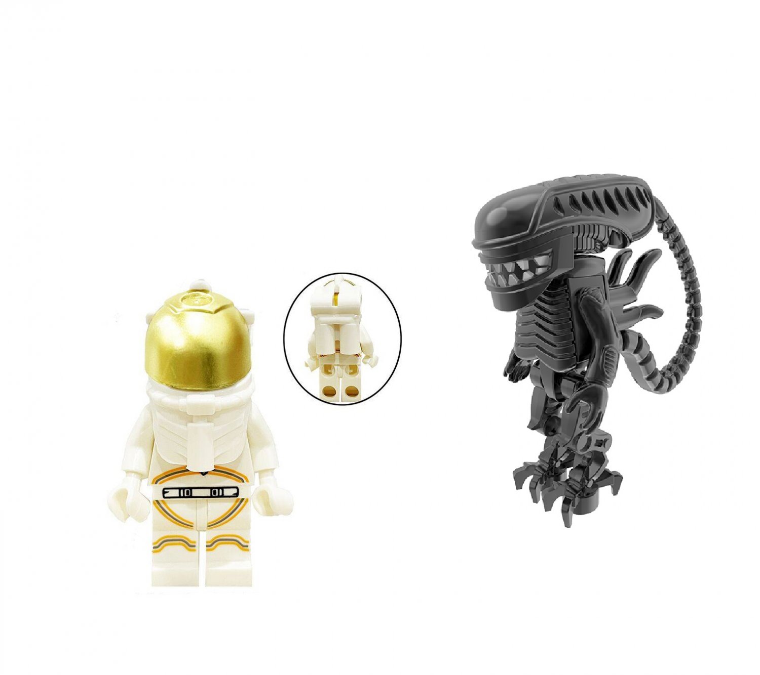 Alien vs Astronaut Minifigures Lego Compatible Alien movie Sets