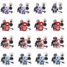 16pcs Clone Shock Trooper 501st Legion Minifigures Lego Compatible Star Wars Clone Troopers Set
