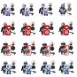 16pcs Clone Shock Trooper 501st Legion Minifigures Lego Compatible Star Wars Clone Troopers Set