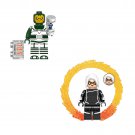 Psycho-man and Black Cat Minifigures Lego Compatible Super Heroes Movie Sets