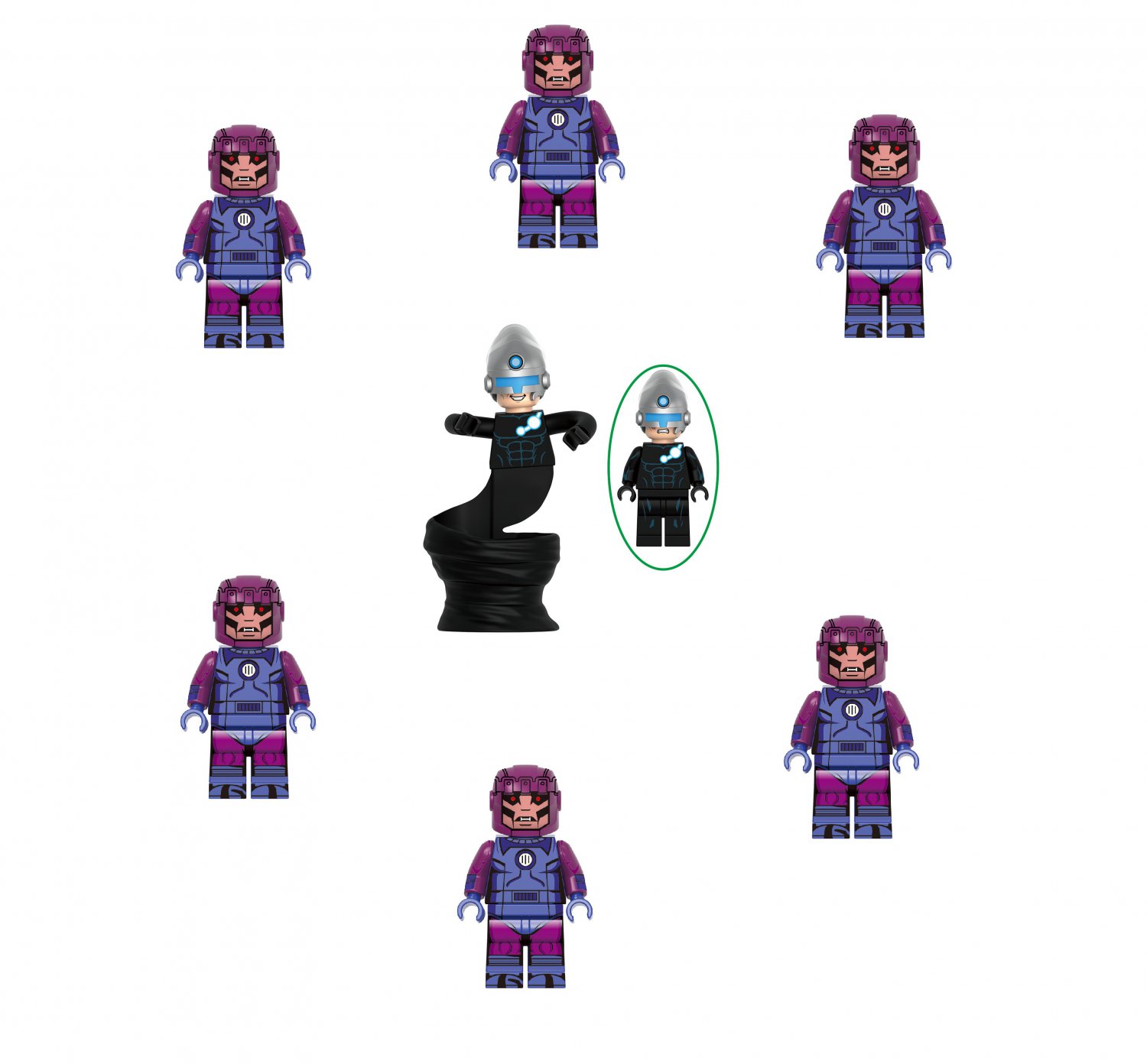 Sentinel VS The Maker Minifigures Lego Compatible The Avengers Movie Sets