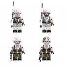 4pcs German Winter Soldier Minifigures Lego Compatible WW2 German Sets