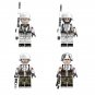 4pcs German Winter Soldier Minifigures Lego Compatible WW2 German Sets