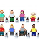 Lois Griffin Peter Griffin Meg Griffin Stewie Griffin Minifigures Lego Compatible Family Guy Sets
