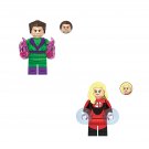 Invisible Woman and Molecule Man Minifigures Lego Compatible Super Heroes Minifigure