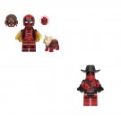 Kidpool and Cowboy Deadpool Minifigures Lego Compatible Deadpool movie Sets