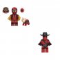 Kidpool and Cowboy Deadpool Minifigures Lego Compatible Deadpool movie Sets