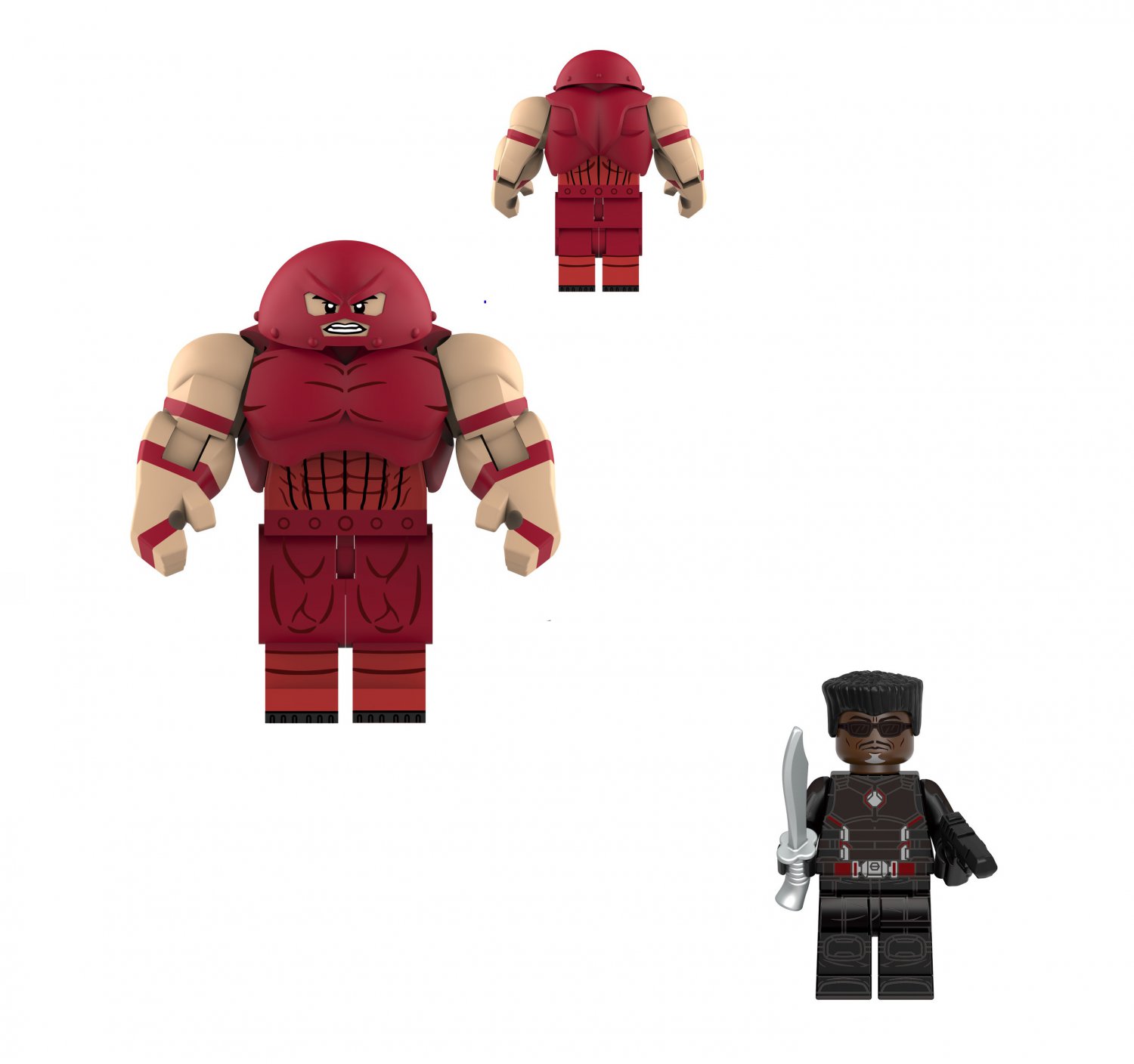 Blade and Juggernaut Minifigures Lego Compatible The X-Men Sets