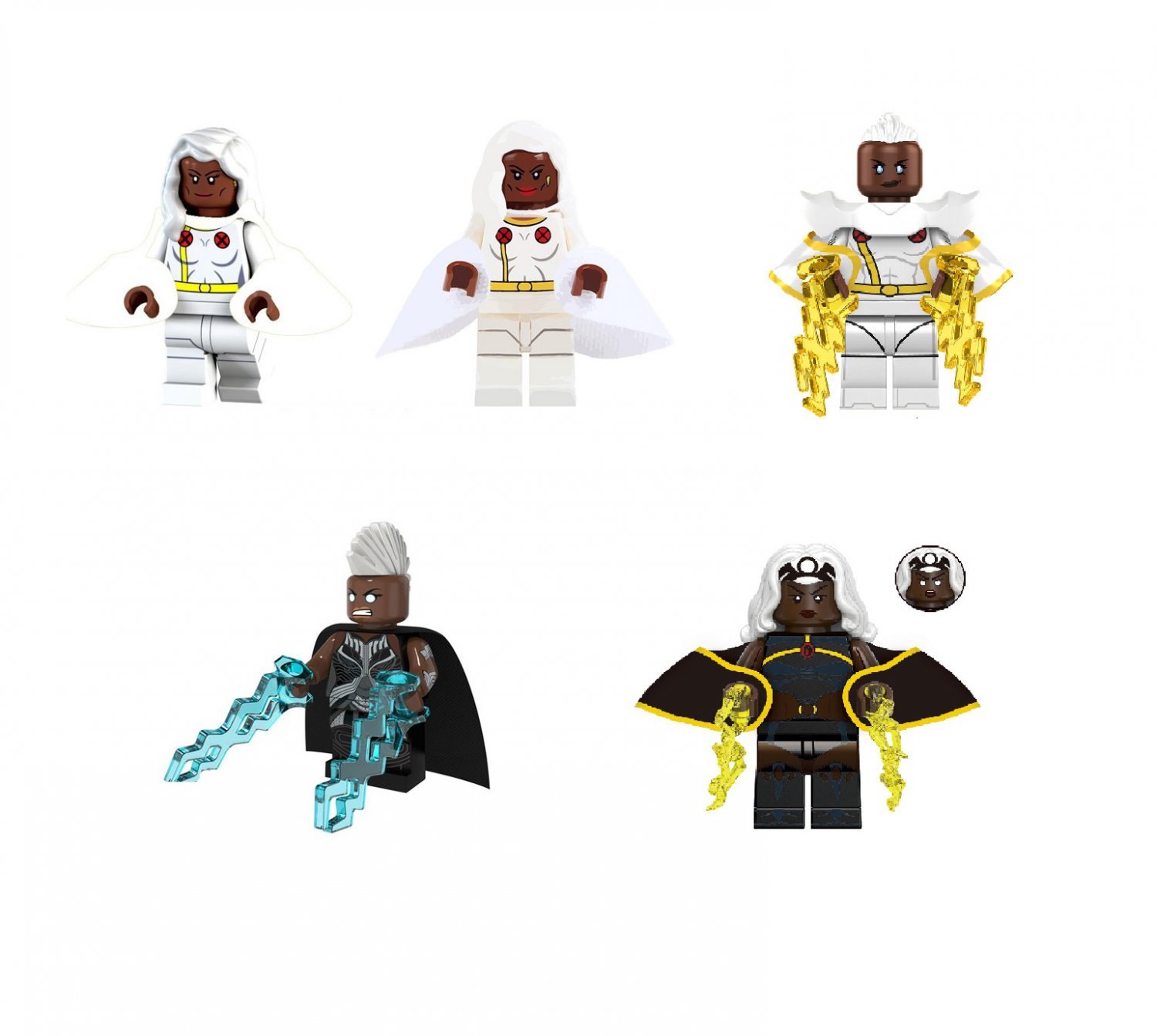 5pcs Storm Minifigures Lego Compatible The X-Men Movie Sets