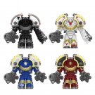 Saturnlne Pattern Raven Guard White scar Ultramarlnes Minifigures Lego Compatible Warhammer 40K Set