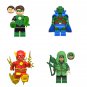 Martian Manhunter Green Arrow Green Lantern The Flash Minifigures Lego Compatible Justice League Set