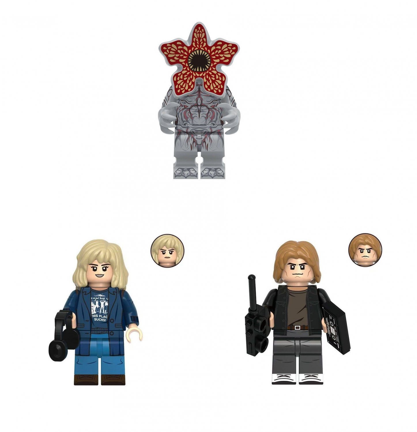 Demogorgon and Robin Jonathan Minifigures Lego Compatible Stranger Things Season 5 Set