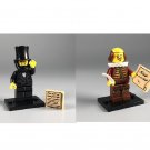 Lincoln and William Shakespeare Minifigures Lego Compatible Minifigure Set