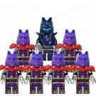 7pcs Wolf Warriors legion Minifigures Lego Compatible Ninjago Sets