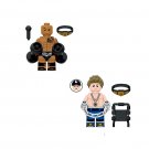 The Rock vs John Cena Minifigures Lego Compatible World Wrestling Championship Set