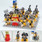 12pcs Western European Knights legion Minifigures Lego Compatible Medieval Knight Sets