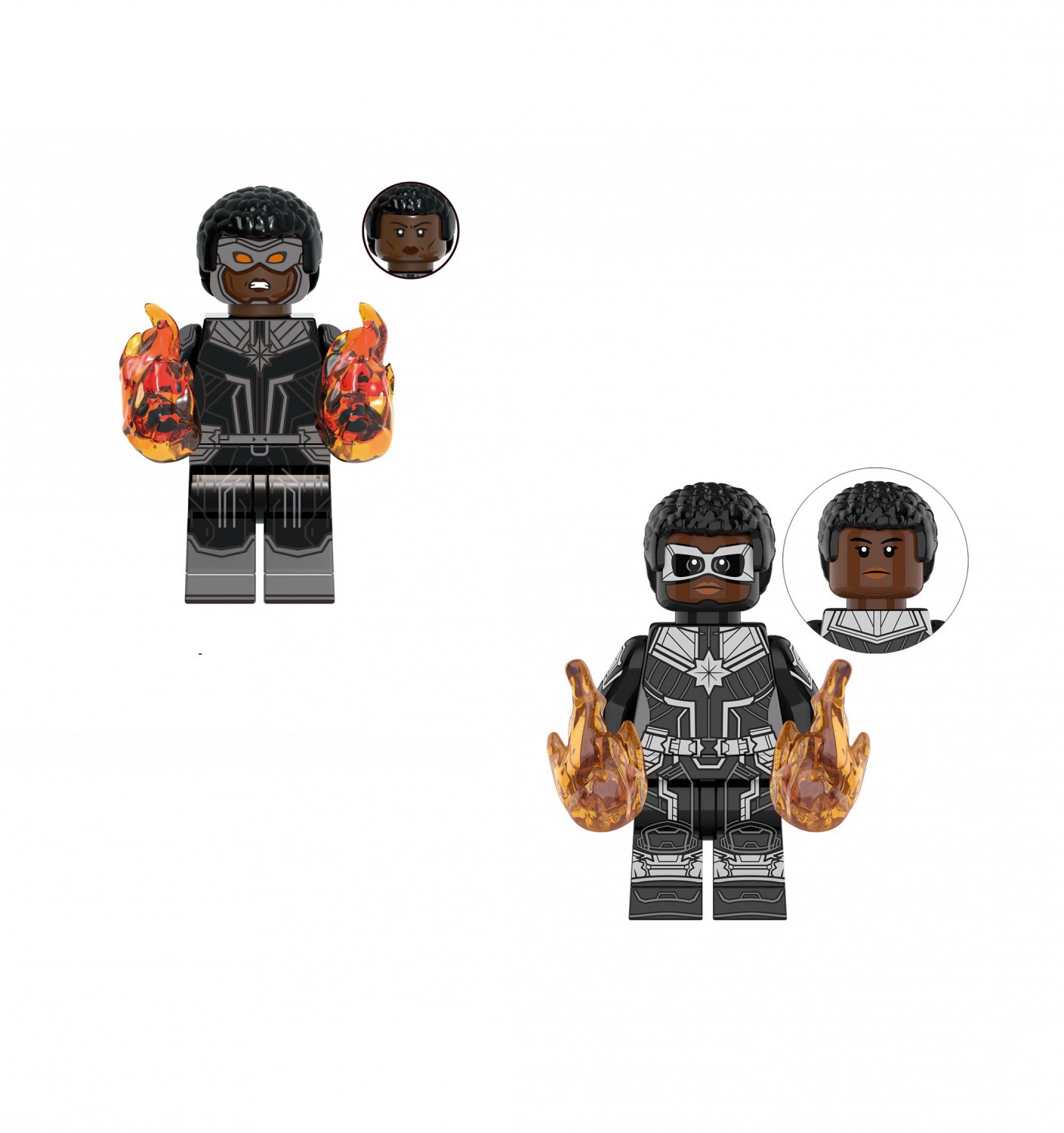 2 New Captain Marvel Minifigures Lego Compatible The New Avengers Sets