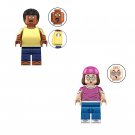 Cleveland Brown and Meg Griffin Minifigures Lego Compatible Family Guy Season 4 Sets ﻿