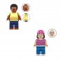 Cleveland Brown and Meg Griffin Minifigures Lego Compatible Family Guy Season 4 Sets 