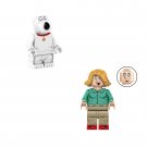 Brian·Griffin and Lois·Griffin Minifigures Lego Compatible Family Guy Season 4 Sets